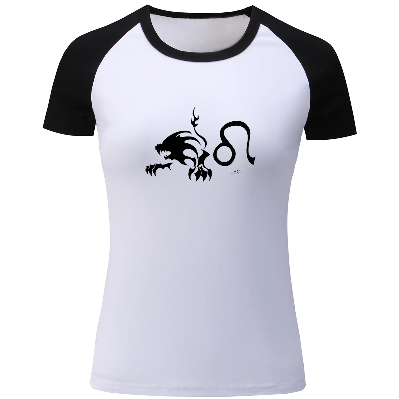 Футболка женская с принтом Лев и созвездий хлопковая рубашка в стиле панк