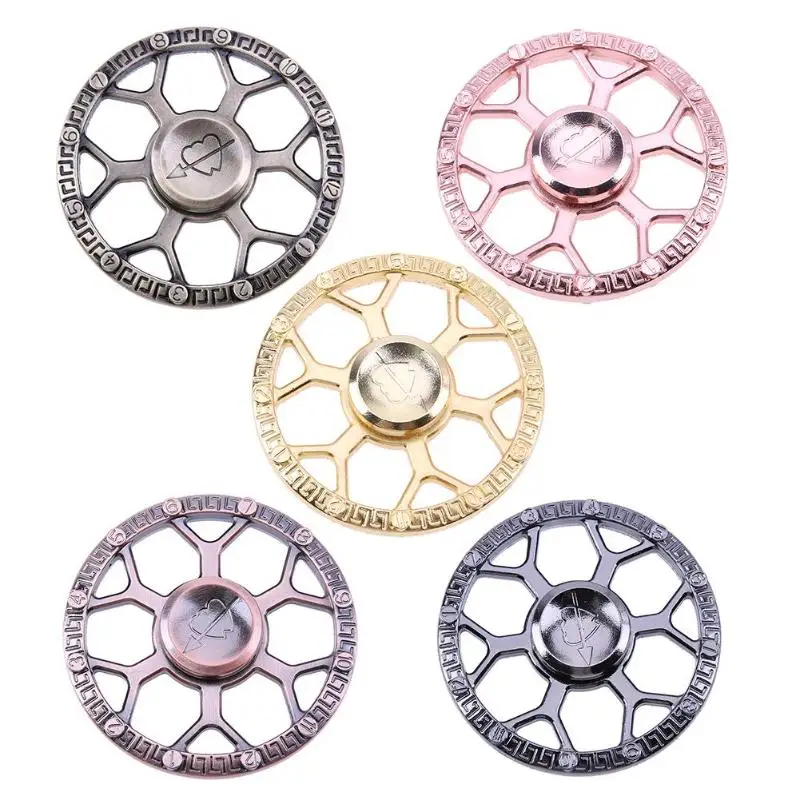 Спиннер со стрелкой и узором в виде сердца ручной EDC гироскоп игрушка для СДВГ