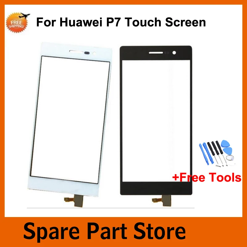 100% Протестировано для Huawei P7 LCD сенсорный экран Переднее стекло сенсор дигитайзер
