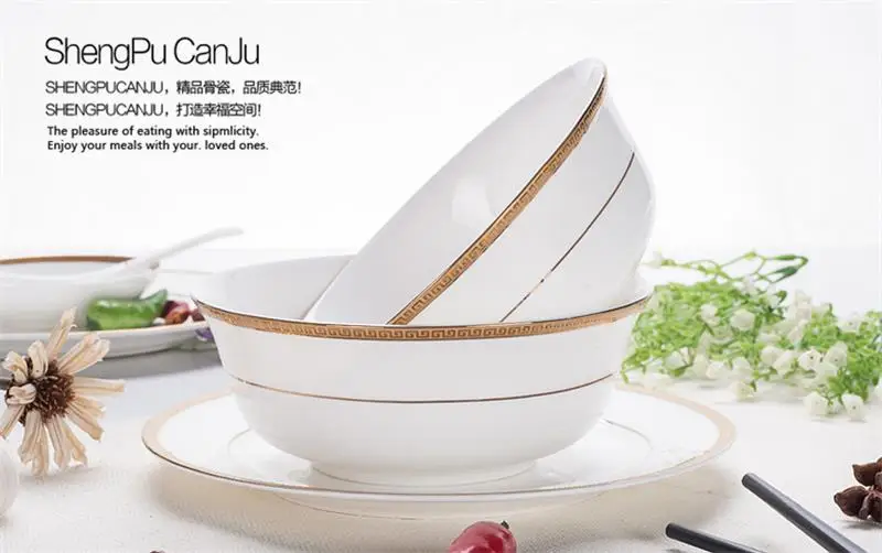 6 дюймов большая миска для смешивания из тонкого костяного фарфора стандартная