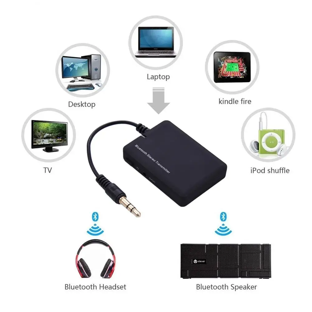 Мини 3,5 мм Bluetooth передатчик Bluetooth аудио передатчик Наушники стерео передатчик APTX адаптер ключа для IPad tv Mp3