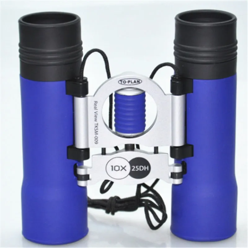 10x25 blue KINGOPT 10x25 Профессиональный бинокль мобильный камера с двойным картриджем бинокль с HD телескоп зеркало для охотничьего оборудования - Цвет: 10x25 blue