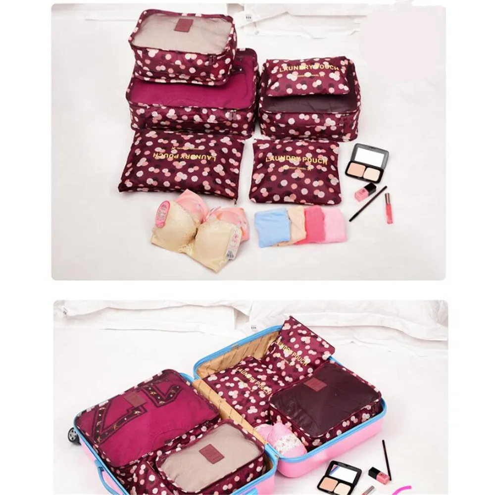 Новинка! Дорожная сумка. 6 шт. в комплекте Корейская версия сумок и коробок для