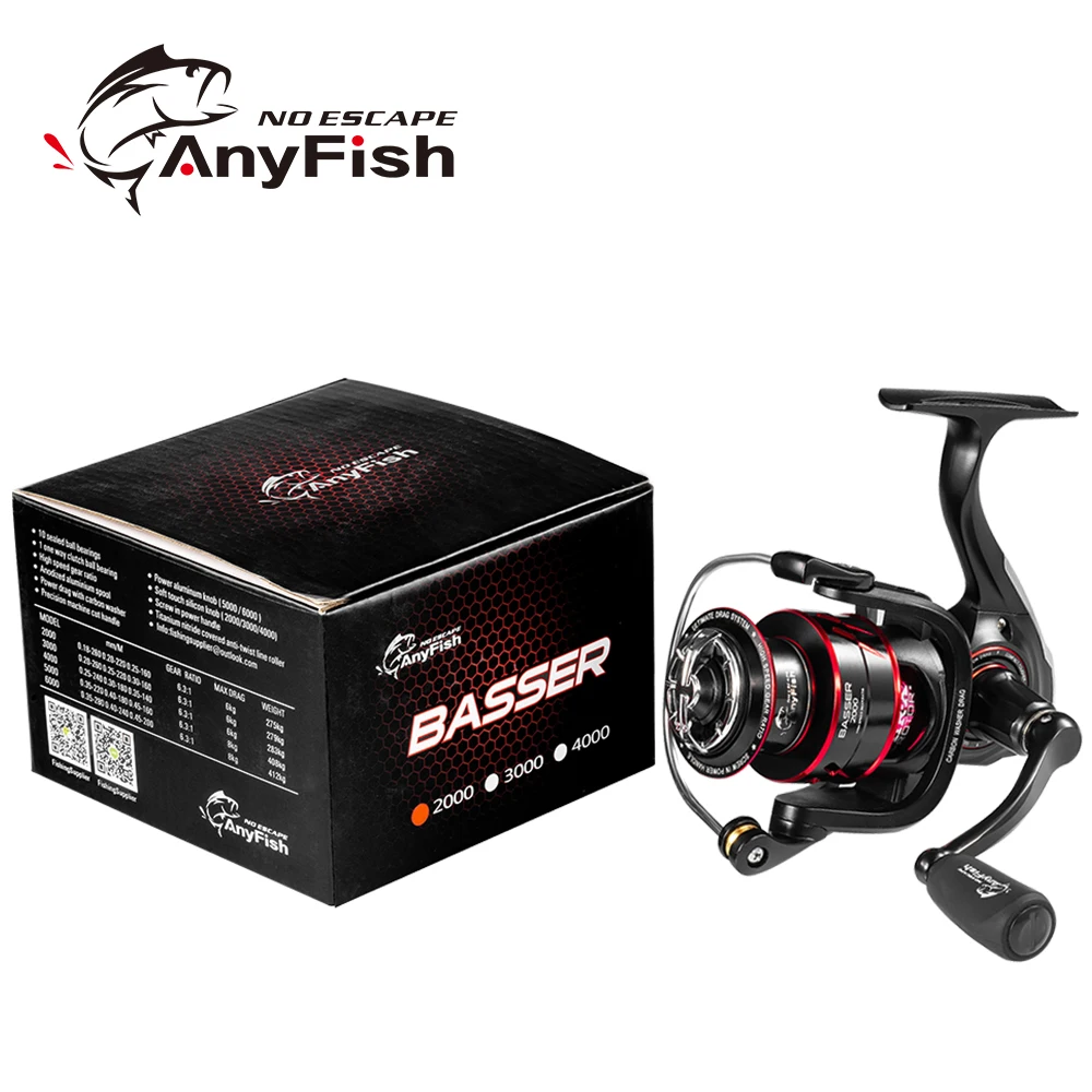 Рыболовная катушка Anyfish 100% оригинальная 2000/3000/4000/5000/6000 передаточное число 6 3: 1