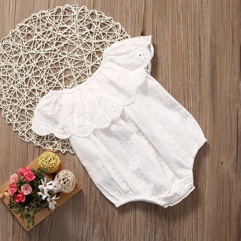 Summer Baby Girls Bodysuit Short Sleeve Cute Infant Clothes Outfit Sunsuit Newborn Toddler Girl Clothing Top Jumpsuit | Детская одежда