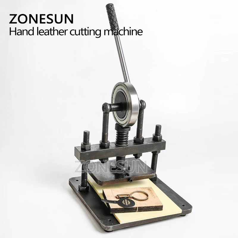 ZONESUN 20x14 см ручная машина для резки кожи фотобумага ПВХ/эва листорезка