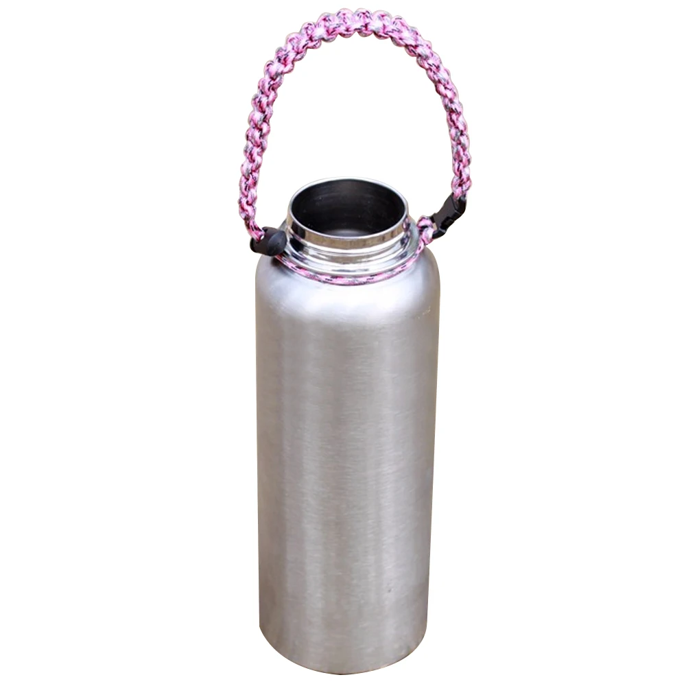 Регулируемая ручка для бутылки с водой из Паракорда ремешок выживания|water bottle