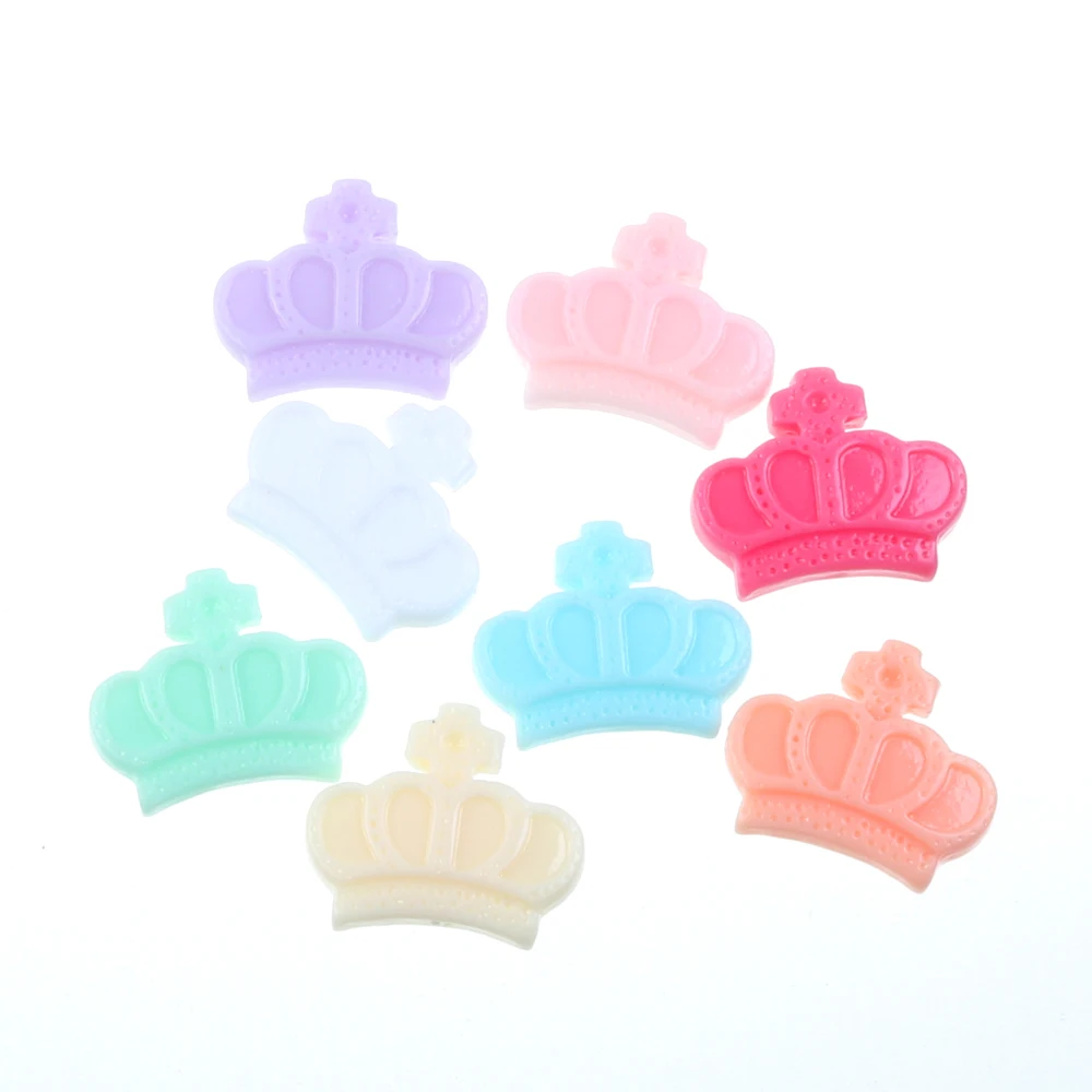 

30Pcs Mixed Resin Crown Decoration Crafts Flatback Cabochon Scrapbooking Fit Phone Embellishments Accessories