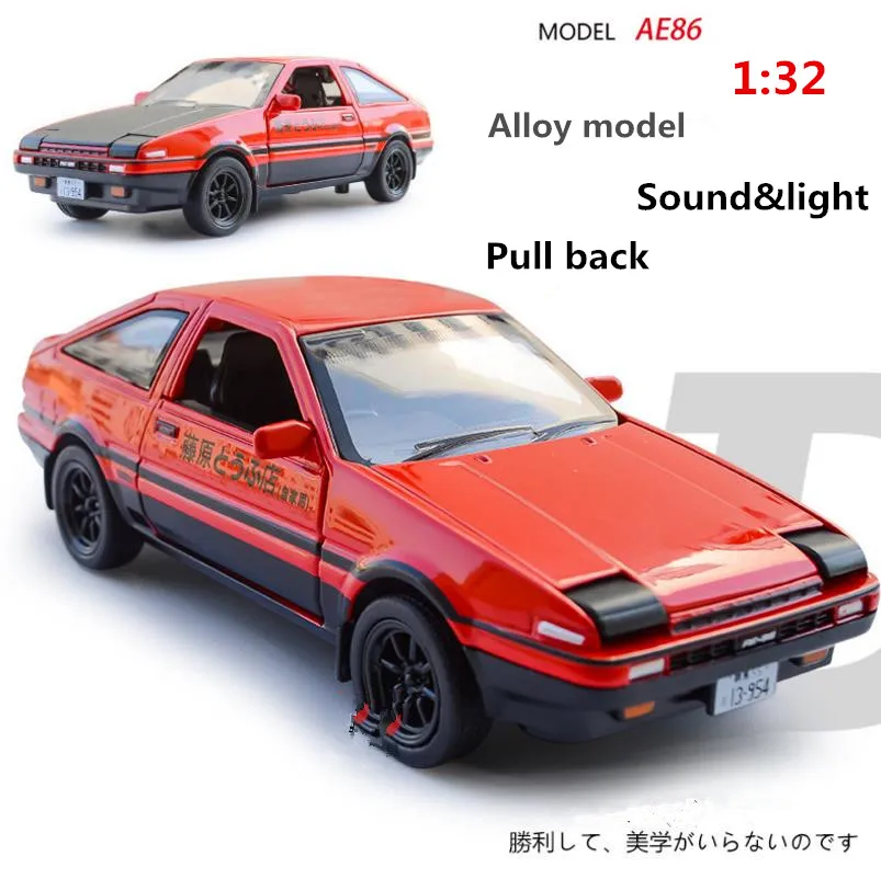 1:32 тойота AE86 сплав потяните назад автомобильная игрушка diecasts металлическая