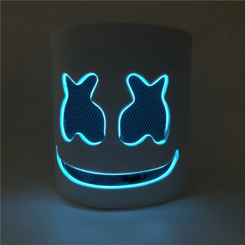 DIY EVA DJ светодиодный светящийся шлем маска косплей реквизит маска для Хэллоуина полное лицо косплей реквизит Хэллоуин вечерние барные маски
