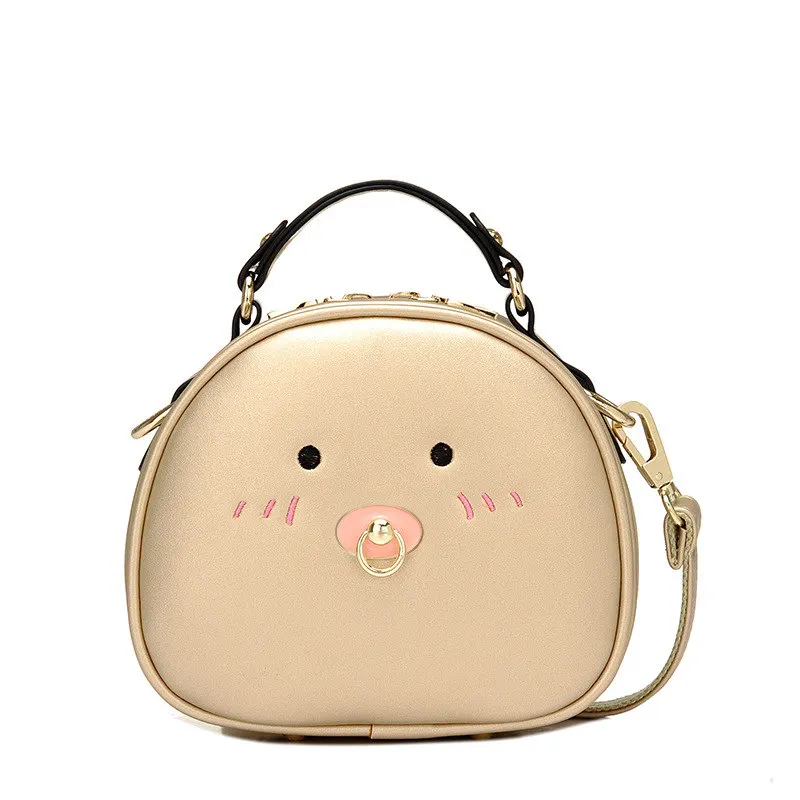Милый мультфильм печати сумки на плечо Женская мода мини корейский стиль