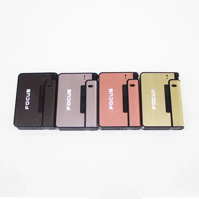 FOCUS портативные металлические портсигары с керосиновой зажигалкой 10 шт.