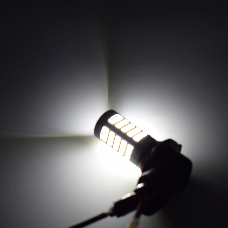 1 шт. Автомобильный светодиодный 9006 HB4 2835 66SMD 1200Lm Янтарная белая лампа