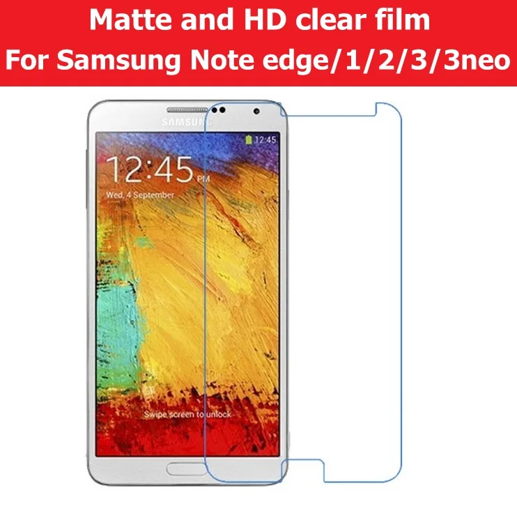 HD прозрачная глянцевая пленка для Samsung Galaxy Note Edge N9150 Note1 N7000 Note2 N7100 Note3 N9000 Neo N7505