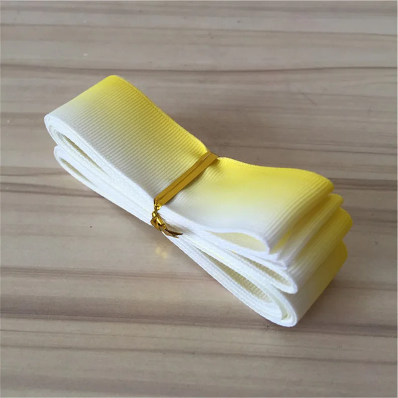 25 мм 1 ярд желтый Grosgrain печатные ленты для свадебного украшения рукоделие