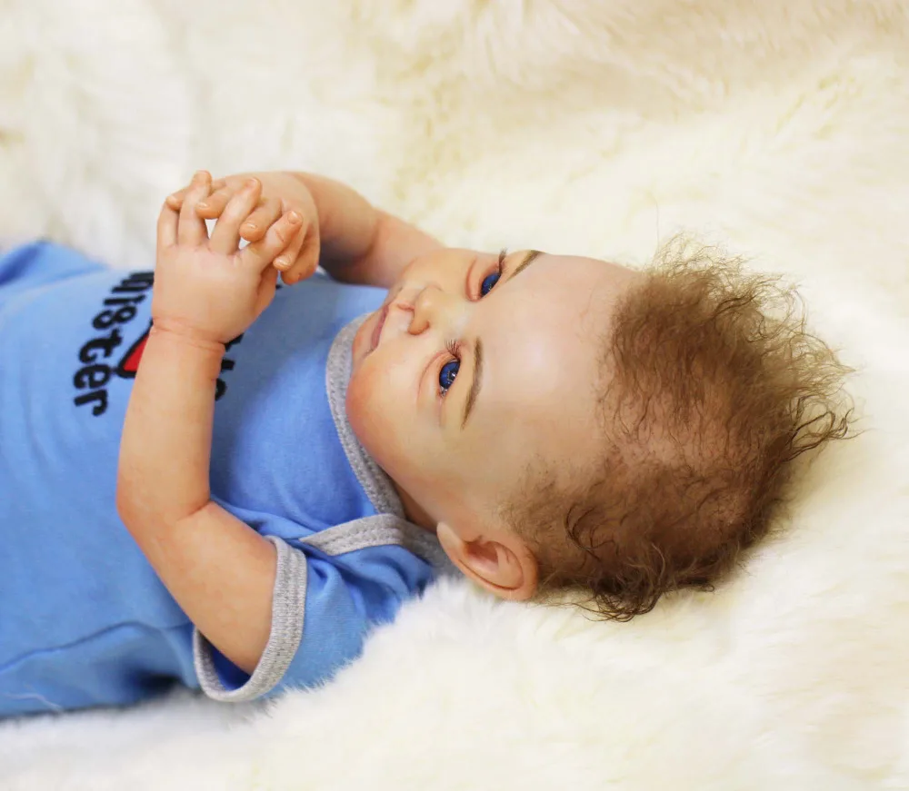 Шедевр художника силиконовая кукла новорожденный Реалистичная для