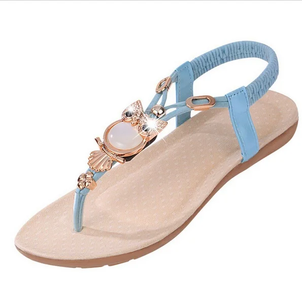 SLYXSH 2018 Summer Girls Sandals Rhinestone Princess Dress Shoes Flip Flops With Elastic Band Beach Leather |
