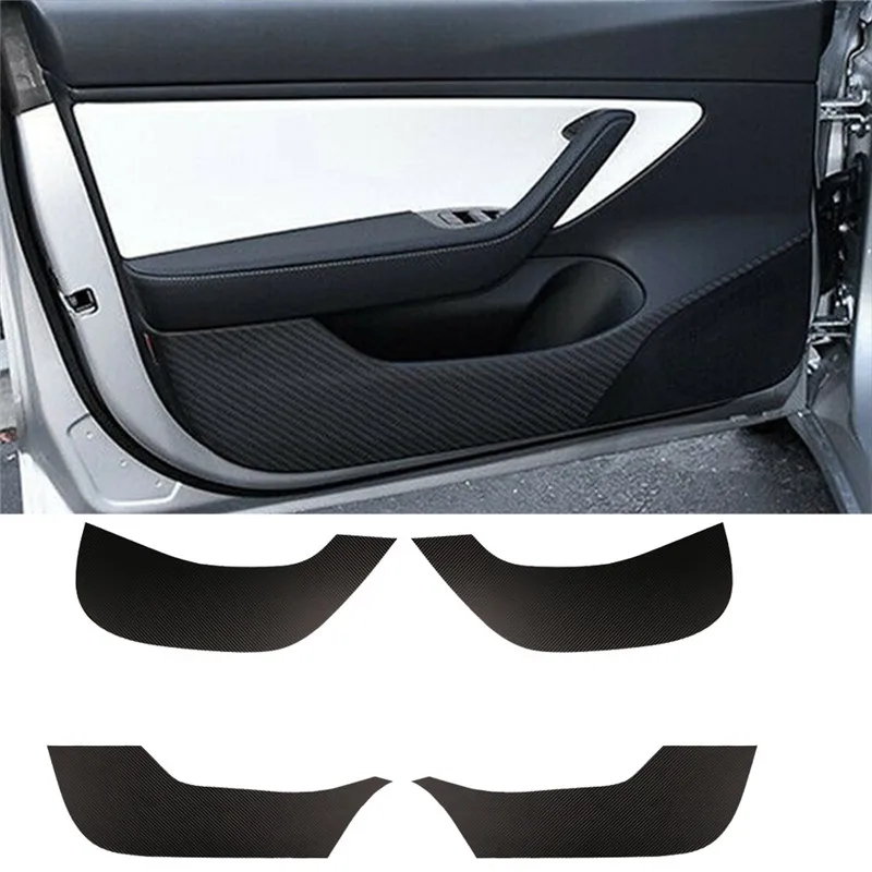 4 шт./компл. наклейка на покрытие из углеродного волокна анти износ грязный коврик