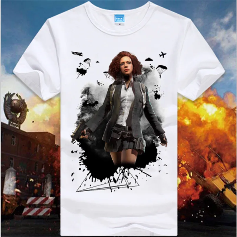 Новая игра Playerunknown's Battlegrounds PUBG Winner Chicken Dinner футболки белые хлопковые с круглым