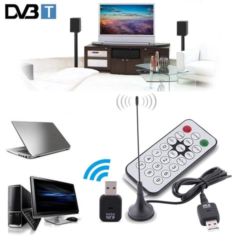 ТВ-Антенна Dongle Stick, видеотрансляция, запись, SDR Антенна Mini USB 2,0, цифровой DVB-T SDR + DAB + FM HD ТВ-тюнер приемник DVBT