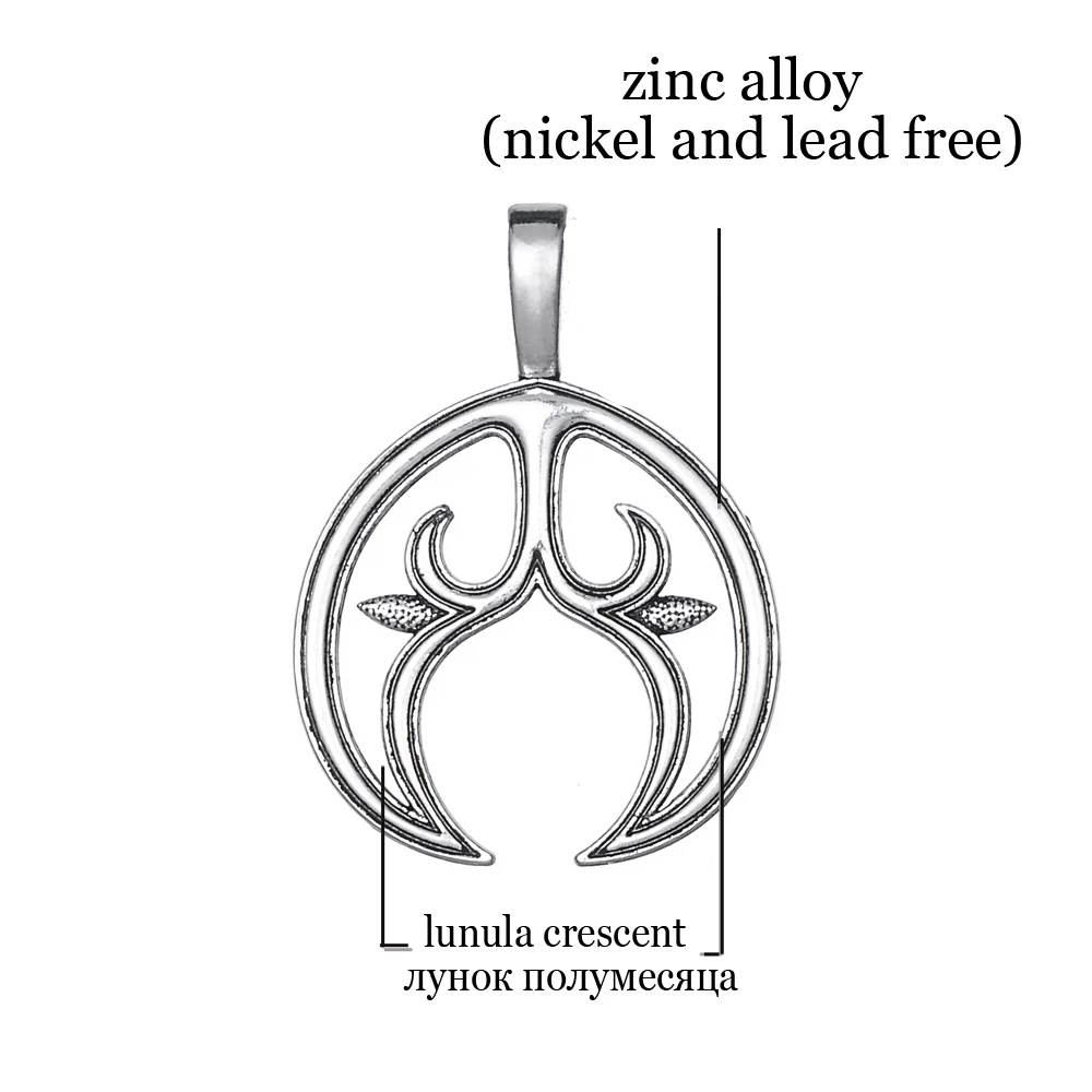 Fishhook Lunula подвеска в виде полумесяца подвески для славянских женщин ювелирные