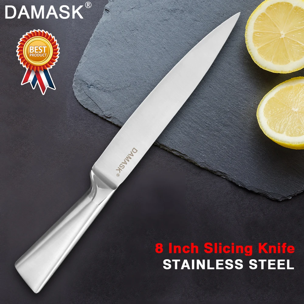 Damask овощи мясо суши рыба Кливер Европейский нож для чистки овощей и фруктов из нержавеющей стали Утилита сантоку хлеб нарезки кухонный нож