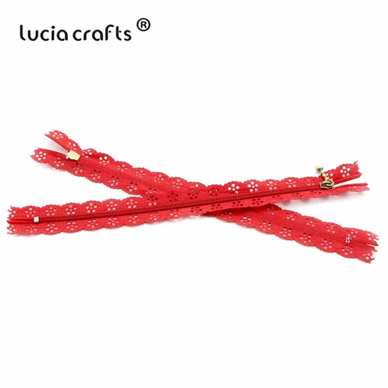 Lucia ремесла 20 см нейлон катушки красивые кружева молнии для DIY сумка портной канализации ремесло розничная J0301