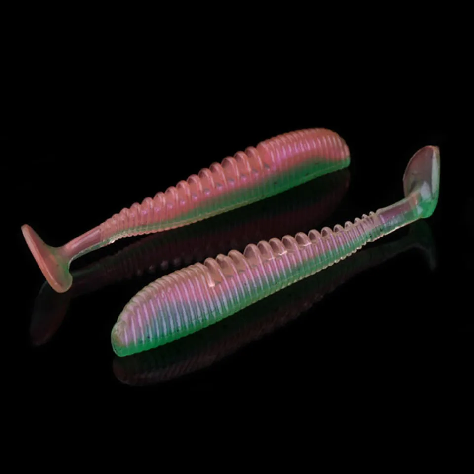 WALK FISH 8 шт./лот Awaruna рыболовные приманки 9 см 3,1 г воблеры искусственная Мягкая наживка Shad Карп Силиконовые Рыболовные Мягкие приманки снасти - Цвет: L 12