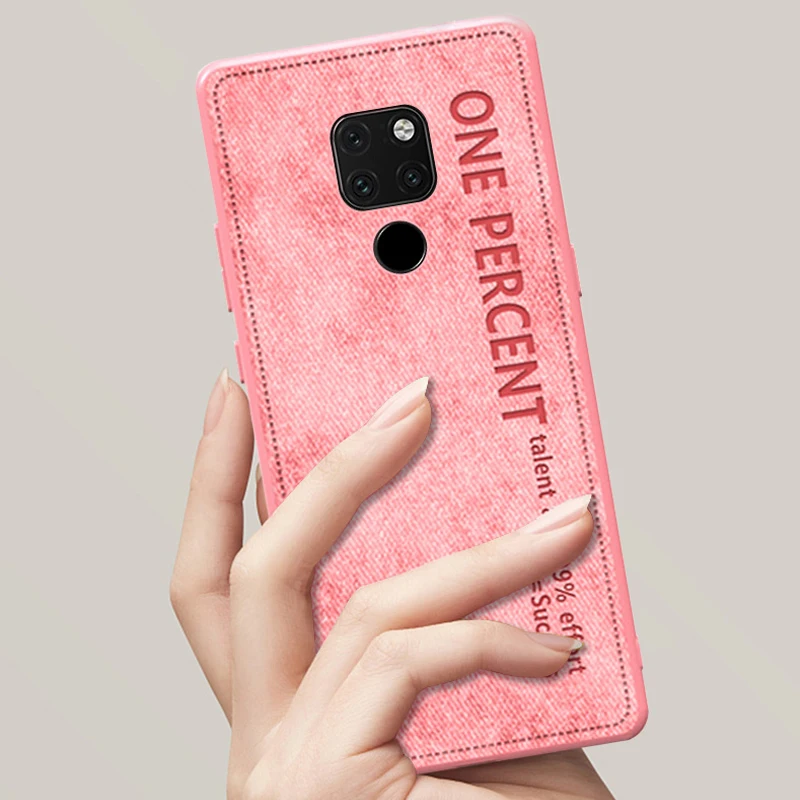 ADKO тонкий тканевый текстурный чехол для huawei mate 20 классический тканевый Мягкий силиконовый чехол-накладка для huawei mate 20 Pro