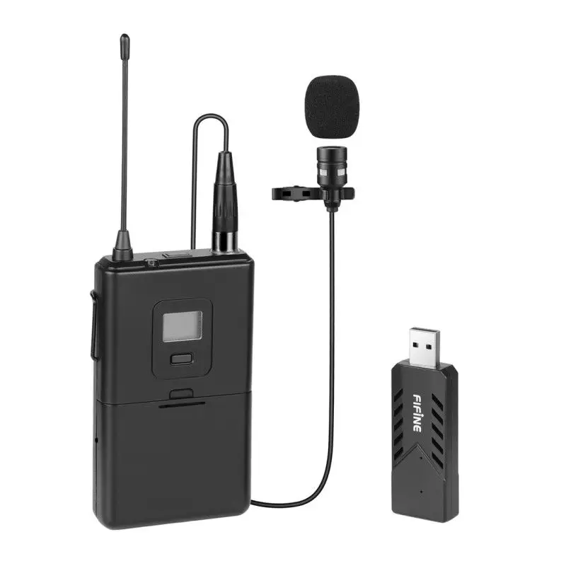 Оригинальный fifine K031 U Беспроводной USB компьютера Запись микрофон с лацканами Клип