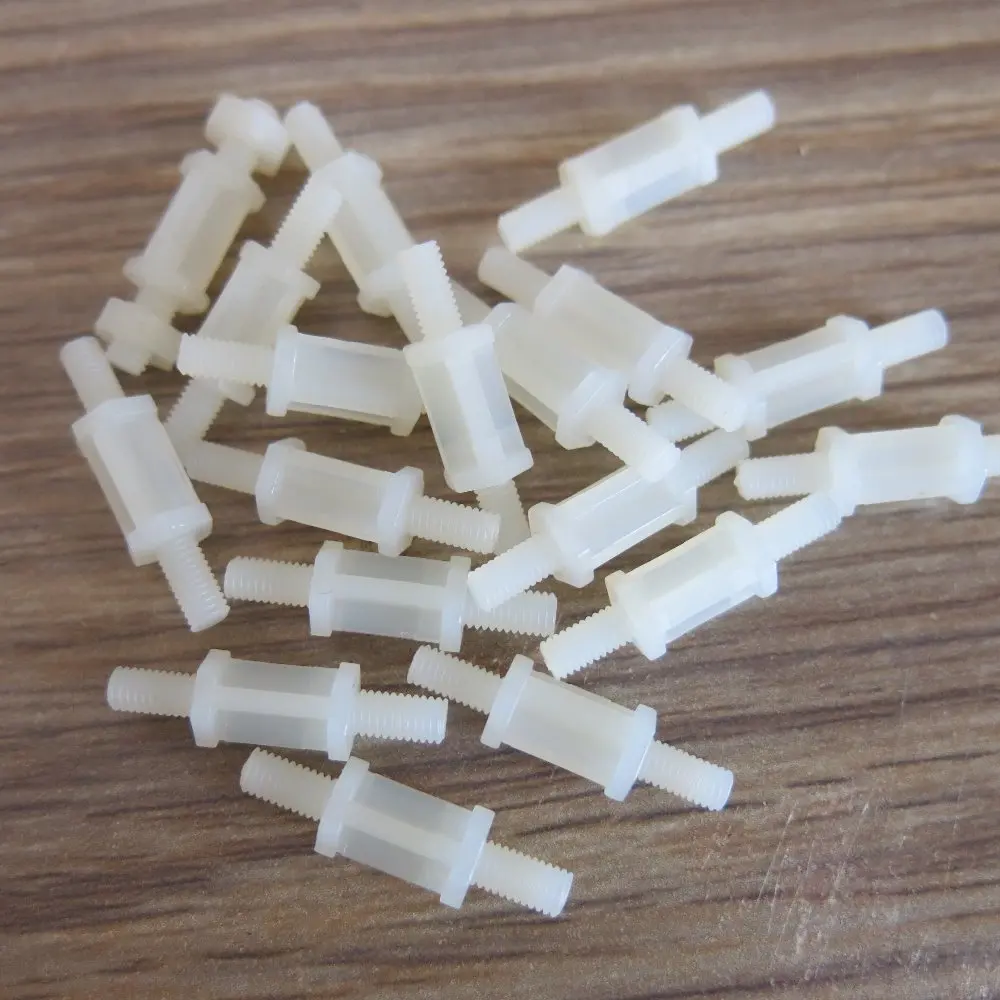 100 шт. шестигранный пластиковый проставочный винт с гайками | Обустройство дома