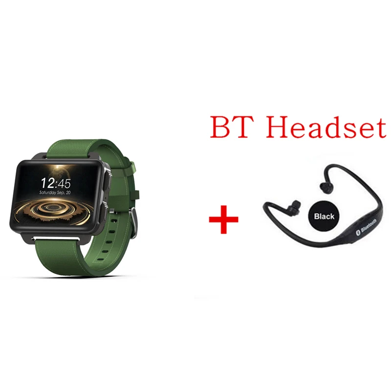 green add headset DM99 Смарт-часы PK X5 AIR 2,2 дюймов ips 320*240 экран Смарт-часы 3g вызов 1.3MP камера шагомер сердечный ритм для IOS$ Android - Цвет: green add headset
