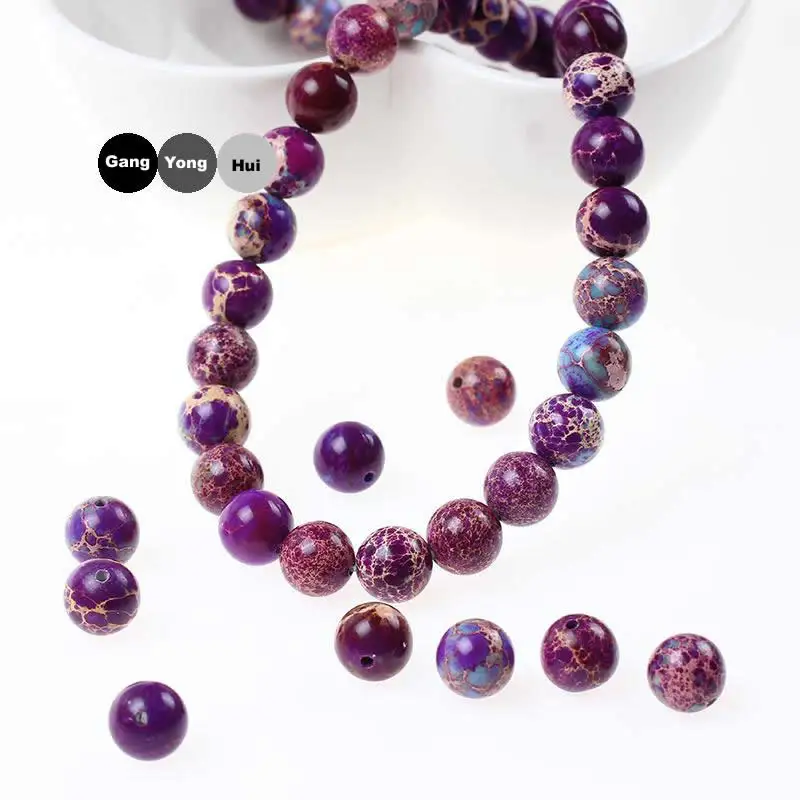 Бусины разделители из натурального камня фиолетового цвета морской осборник 15 5