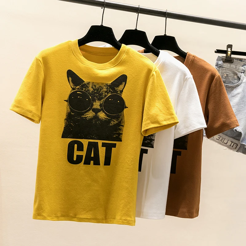 2019 New Fashion Women T-shirts Summer T Shirt Slim Printed Short sleeve T-shirt Tee Tops Casual Female | Женская одежда
