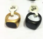 

Grande Cuban Men's Inlay Vintage Men Rings With Natural Stone Hexagon Rings for Men Accessories