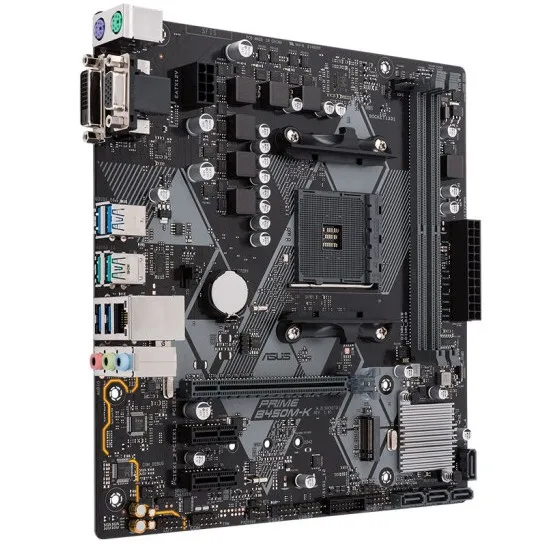 Материнская плата ASUS PRIME B450M-K для настольного компьютера Ruilong AM4 M-atxматеринская плата