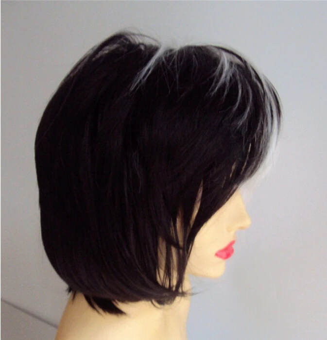 Черный Белый Медведь Косплей Парик Blackand Волос Бесплатная Доставка Аниме Парики +