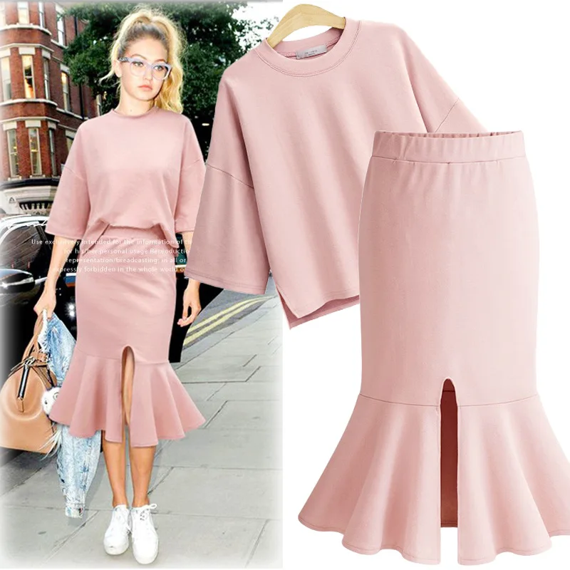 Женские повседневные Костюмы L-4XL большие размеры футболки с коротким рукавом и