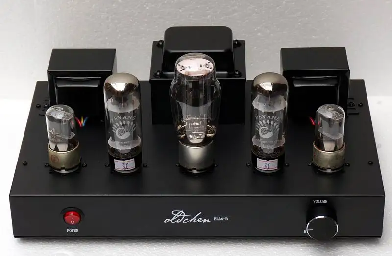 Лидер продаж 6N9P push EL34 Hi-Fi усилитель чистый ручного производства черный amplificador
