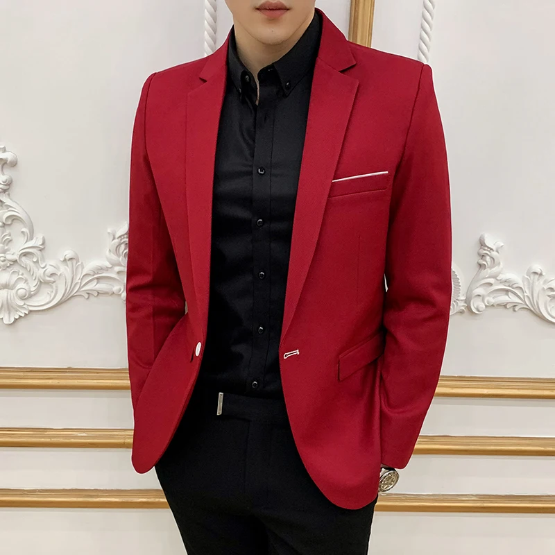 Чистый цвет высококачественный деловой мужской костюм повседневная одежда