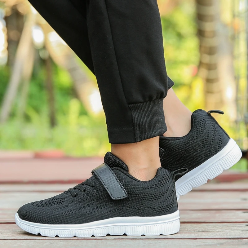 Хорошее качество дышащая обувь детская женские кроссовки анти-слипый