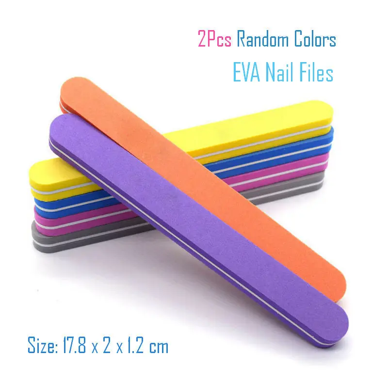 2Pc BBT028 2 шт./лот пилочка для ногтей Полировочный инструмент маникюрный набор EVA пилка для ногтей буферная Сделай Сам Обрезка УФ-гель пилка блок дизайн ногтей шлифовальная бумага - Цвет: 2Pc BBT028