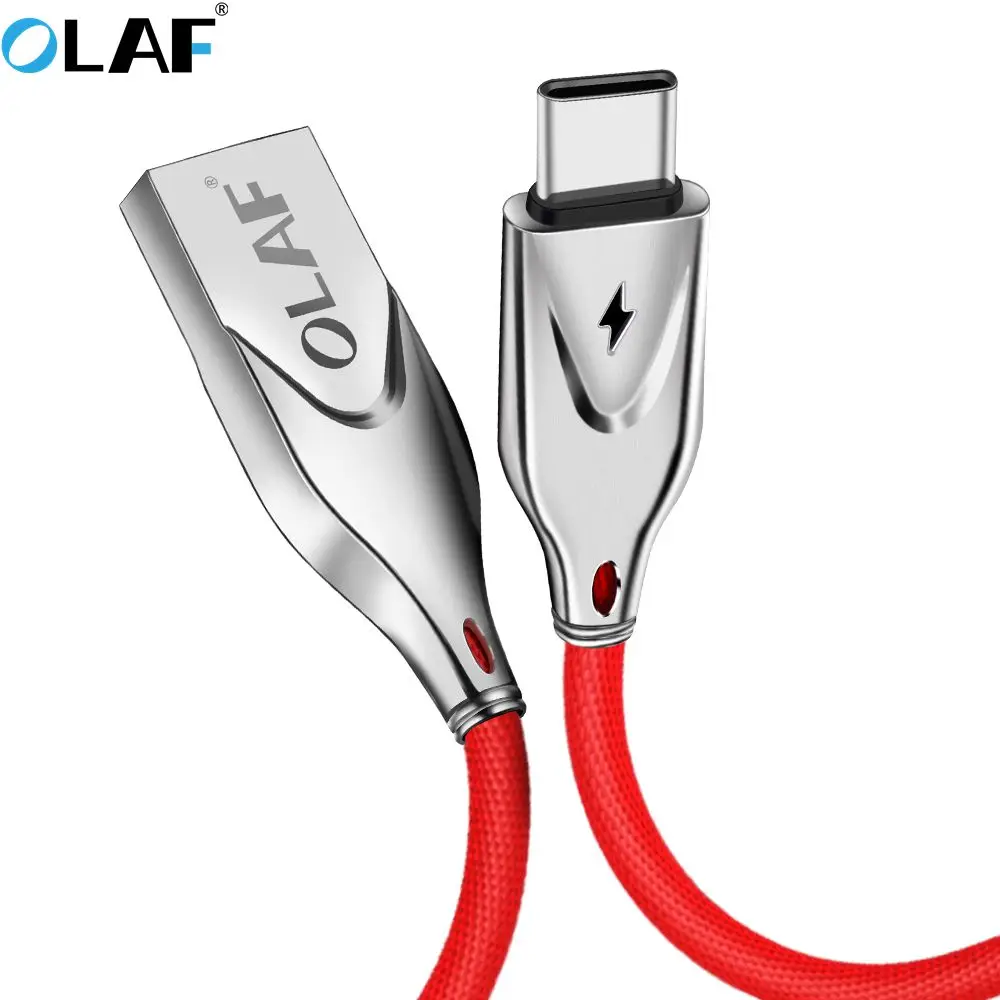 Олаф usb type C кабель для быстрой зарядки USB C кабель для передачи данных type-c кабель для зарядного устройства USB для samsung S9 S8 Note 9 8 Xiaomi mi8 huawei USB-C