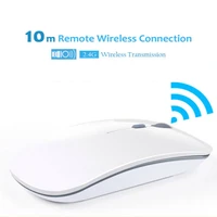 new 2 4ghz rechargeable wireless mouse silent button ultra thin usb optical mice with usb receiver charging cable