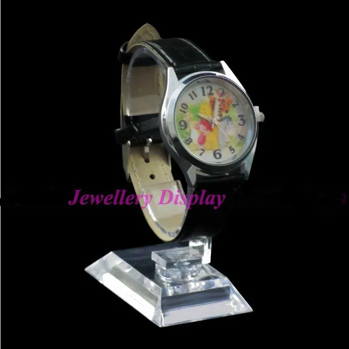 50 шт прозрачный акриловый держатель для часов стойка демонстрации Бесплатная