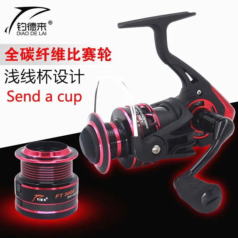 DIAODELAI Brand 3000 Send A Cup Handle Can Be Left / Right Interchangeable Winter Fishing 13+1 Reel Fish Wheel 5:2:1 | Спорт и