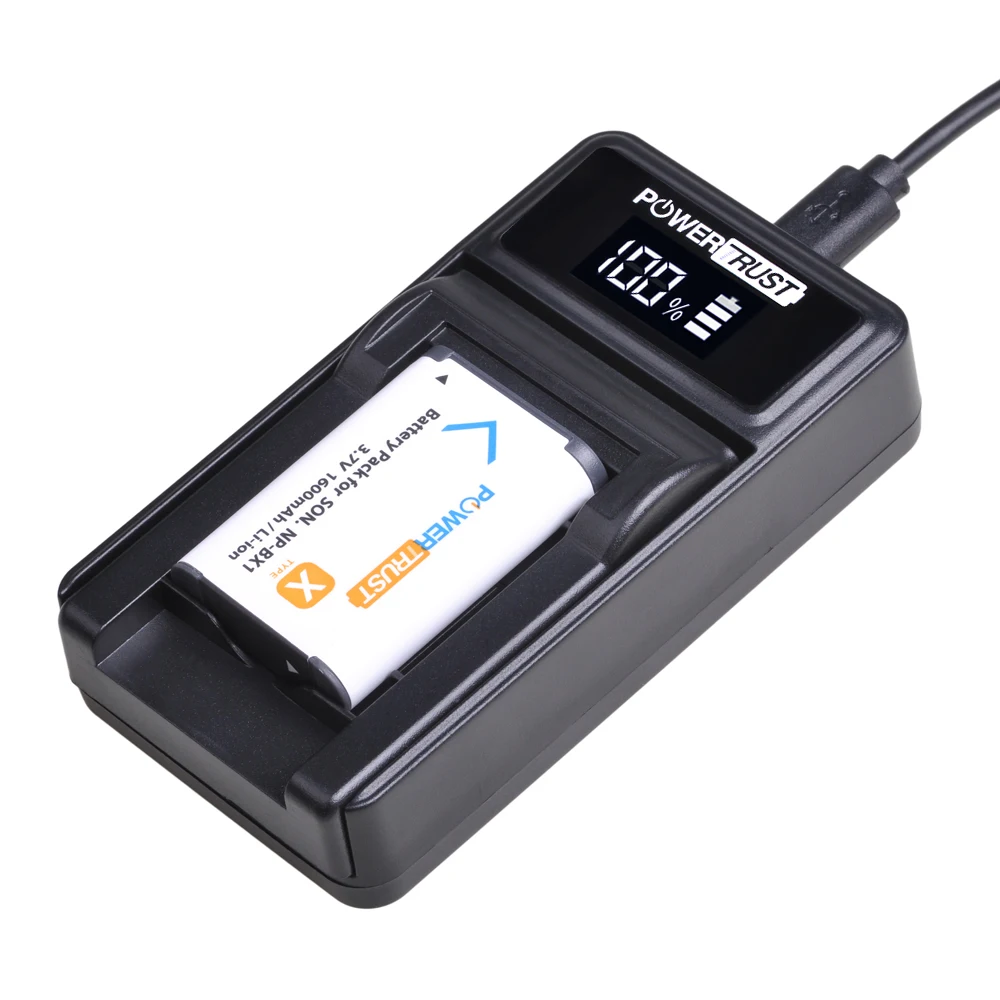 Фонарь npbx1 bx1Battery + LED USB Charger для Sony NP-BX1 RX100 AS100V AS300 HX400 HX60 AS50 WX350 AS300V | Электроника
