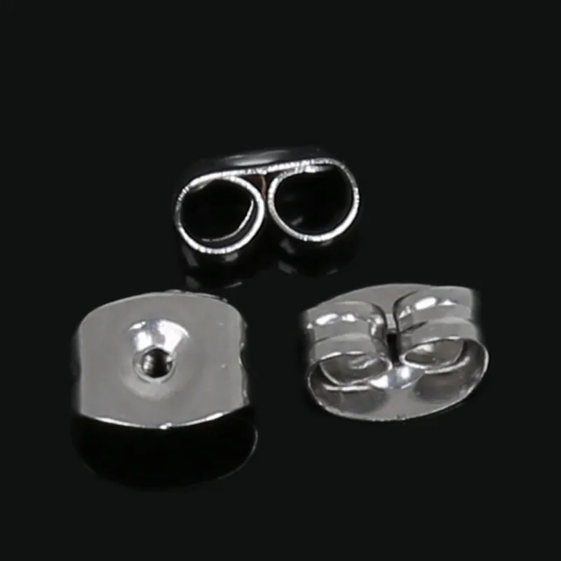 Новый приход 200 шт./лот (5x3.5 мм, 6x4.5 мм) Задняя пробка из нержавеющей стали для сережек для женщин, изготовление ювелирных изделий.