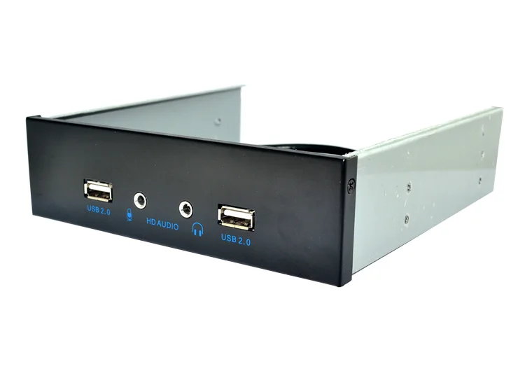 SP 4 порта HD аудио 3 5 мм + USB2.0 дюймовая Передняя панель флоппи Бей с адаптером