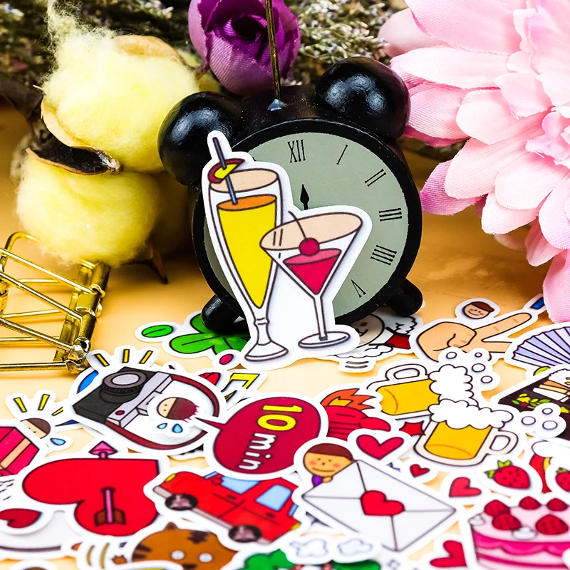 39 шт. детские наклейки акварельные листья | Канцтовары для офиса и дома